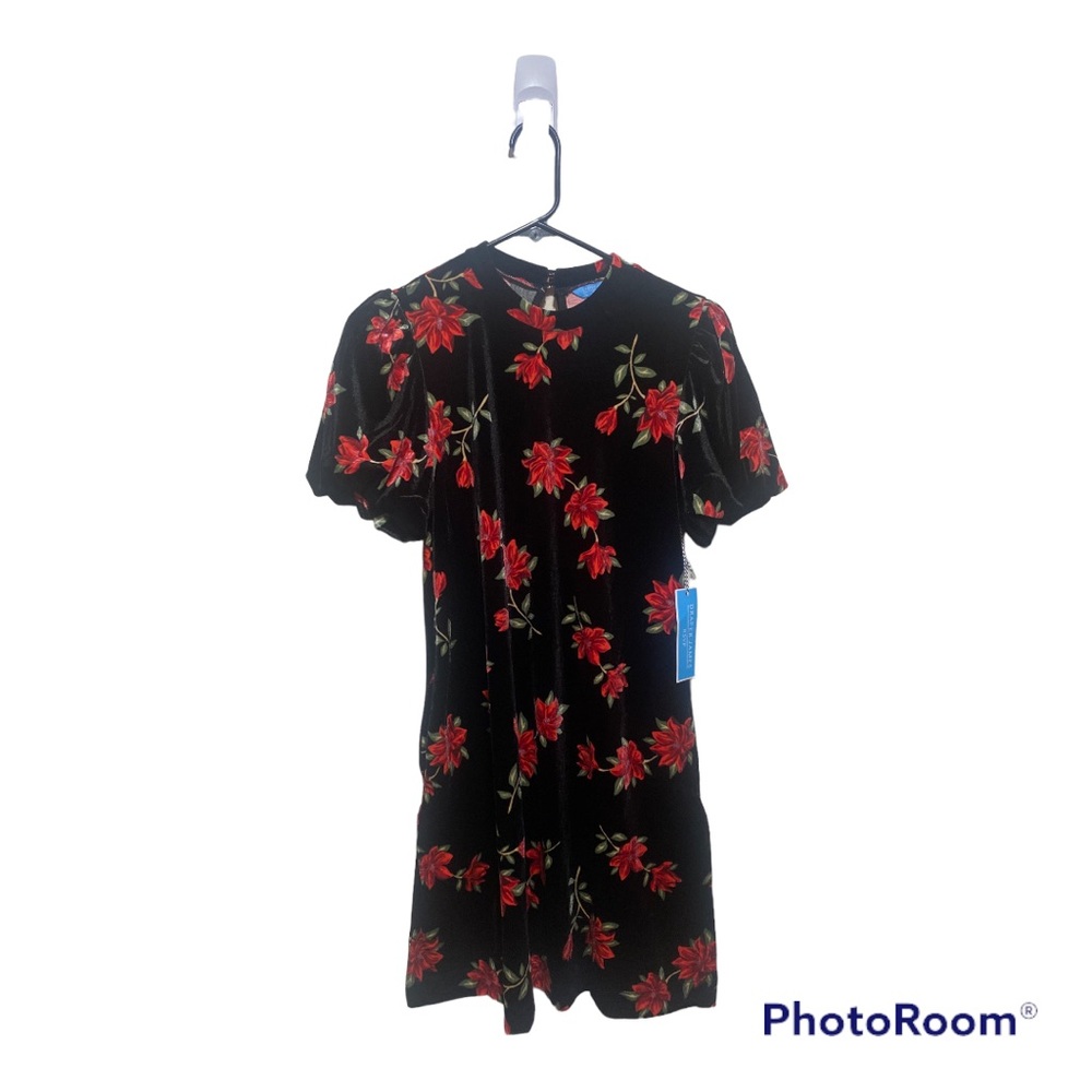 Womens Draper James RSVP short sleeve printed velvet dress